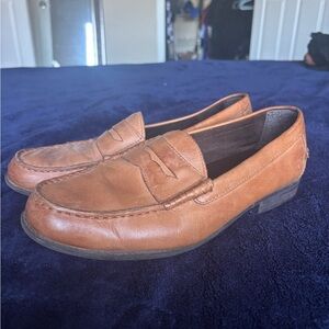 Cole Haan Grand Brown Leather Slip On Penny Loafer Dress Shoes | Men’s Size 11M